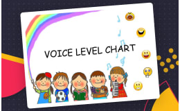 Voice Level Chart – 5 Volumes + Sorting Activity