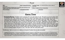 Volleyball Striking Game