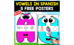 VOWELS POSTERS IN SPANISH | 5 FREE POSTERS