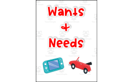 Wants and Needs Learning Packet