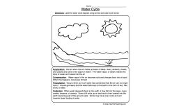 Water Cycle Worksheet – Label and Vocabulary