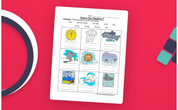 Weather Names Worksheet – Vocabulary Practice