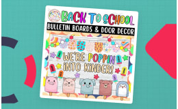 We're POPPIN: Popsicle Back To School Bulletin board or door Decor kit
