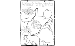 West Virginia State Symbols Clip Art