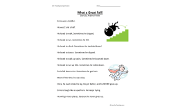 What a Great Fall Reading Comprehension Worksheet