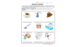 What are Liquids? Worksheet