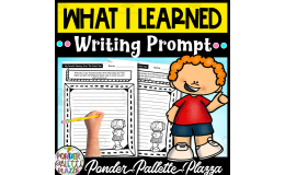 What I Learned - End of Year Writing Prompt