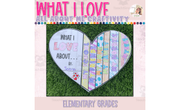 What I Love About Me, All About Me, Back to School Craft