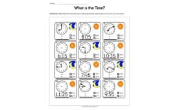 What Is The Time Worksheet