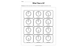 What Time Is It Worksheet