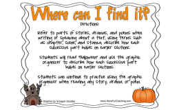 Where Can I Find It Halloween Poetry Activity