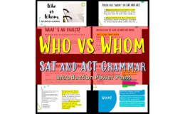 Who vs Whom: SAT and ACT Grammar