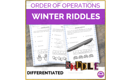 Winter Christhmas Order of Operations Riddle | Math Activity
