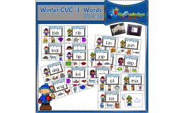 Winter CVC "I" Words Clip Cards - EBOOK