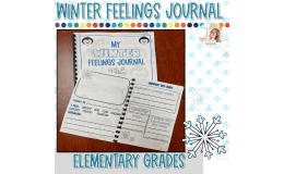 Winter Feelings Journal | Feelings Writing | Feelings Journal | Coping Skills for Kids
