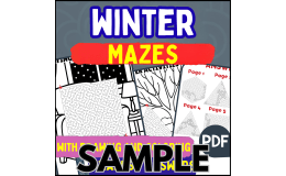 Winter Maze: 1 Page Sample (PDF)