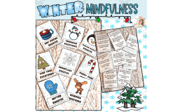 Winter Mindful Breathing Exercises | Winter Mindfulness | Transition Tools | Coping Skills for Kids | Coping Strategies