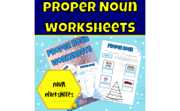 Winter proper noun worksheets