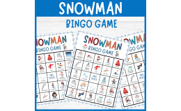 Winter Snowman Bingo Game | Fun Holiday Seasonal Classroom Activities