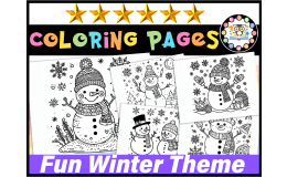 Winter Snowman Coloring Pages | Winter Snow Coloring Pages