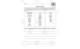 Wintery Dialogue Printable