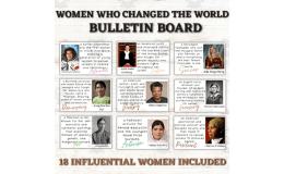 Women's History Month Bulletin Board Set | 18 Inspiring Biographies