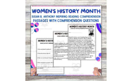Women's Suffrage Reading Comprehension - The Life of Susan B. Anthony