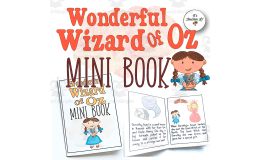 Wonderful Wizard of Oz Foldable Mini-Book Set Grade 1 2 3 ELA