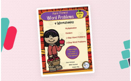 Word Problem Worksheets-Apple Theme