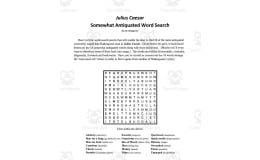 Word Search: Julius Caesar Somewhat Antiquated Words