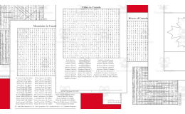 Word search puzzles about Canada and Canadian flag for coloring