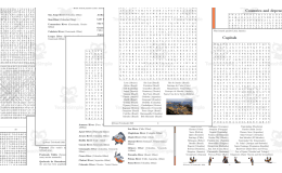 Word Search Puzzles about Latin America and Caribbean