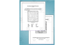 Word Search: Searching for Macbeth Characters