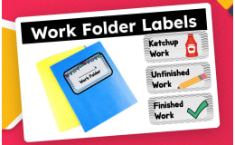Work Folder Label Set