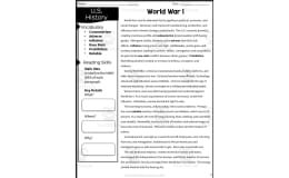 World War I Reading Packet