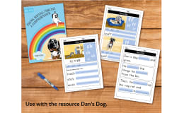 Writing And Comprehension Practice: Dan’s Dog (4-8 years)