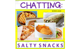 Writing Prompt + Discussion Flashcards: Salty Snacks Pack