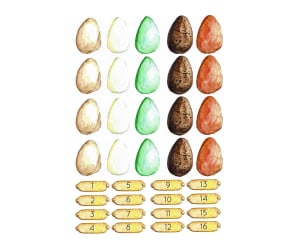 0-10 Number Counting with Chicken Eggs