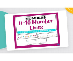 0-10 Number Lines