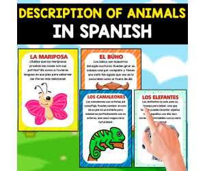 10 DESCRIPTIONS OF ANIMALS | IN SPANISH