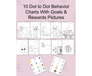 10 Dot to Dot Behavior Charts-With SEL Visuals!