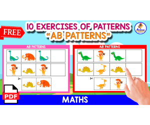 10 EXERCISES OF PATTERNS | DINO THEMED