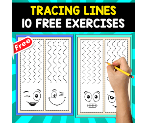 10 FREE EXERCISES FOR TRACING | SMILES THEMED