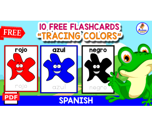 10 FREE FLASHCARDS OF THE COLORS IN SPANISH | FREE RESOURCE