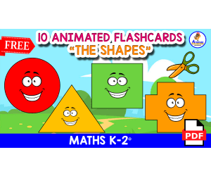 10 FREE FLASHCARDS OF THE SHAPES | Animated Shapes