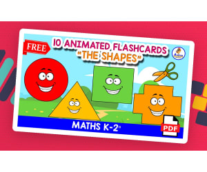 10 FREE FLASHCARDS OF THE SHAPES | Animated Shapes