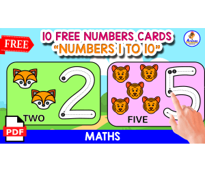 10 FREE NUMBERS FLASHCARDS | NUMBERS 1 TO 10