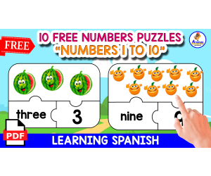 10 FREE NUMBERS PUZZLES | NUMBERS 1-10