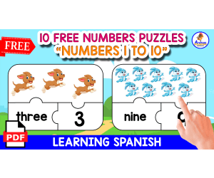 10 FREE NUMBERS PUZZLES | NUMBERS 1 TO 10
