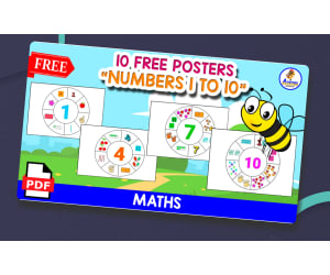 10 FREE POSTERS OF NUMBERS 1 TO 10
